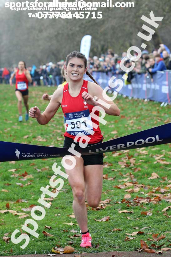 Womens under-17s and junior British Athletics Liverpool Cross Challenge, Sefton Park, Liverpool. Photo:  David T. Hewitson/Sports for All Pics